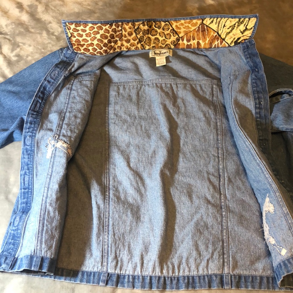 Jean Jacket Giraffe 🦒 Zebra 🦓  design - Picture 2 of 13